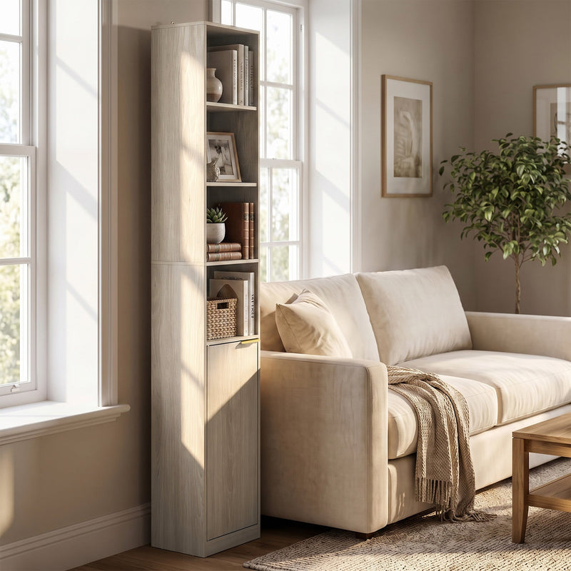 Corner Bookcase Oak Wood Effect - image 9