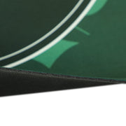Green 12 Player Texas Hold'em Poker Table Mat Water Resistant Rubber With Carry Bag by SPORTNOW AOSOM