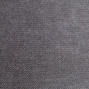 Close-up of the woven grey fabric texture on the chair