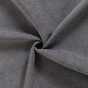 Close-up of swirled grey linen-look chair fabric