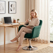 Swivel Lounge Chair Dark Green - image 9