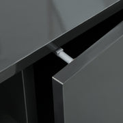 Wall Mounted Floating TV Stand for TVs up to 60 Inch with Storage and Cable Management Grey