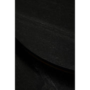 Detail of the gold iron leg and circular base ring of the nesting coffee table
