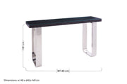 Dimensions diagram for the 140cm wide, 40cm deep, 81cm high console table