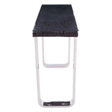 Side profile of the console table showing its slim 40cm depth