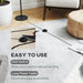 3D Printed Flower Floor Lamp with Rose Shade and Foot Switch Tall Pole, Light White