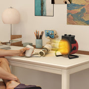 2000W Portable Ceramic Electric Heater with Adjustable Fan for Home or Office Red