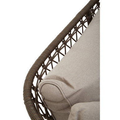 Close-up of the tapered wood leg joinery