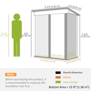 Dimension diagram: 161 cm wide, 95 cm deep, 163 cm to 181 cm tall, with a 146 x 75 cm inner storage area