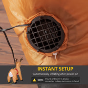 Internal fan and power cable on the reindeer body with an Instant Setup callout
