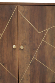 Close-up detail of the sideboard door panel finish