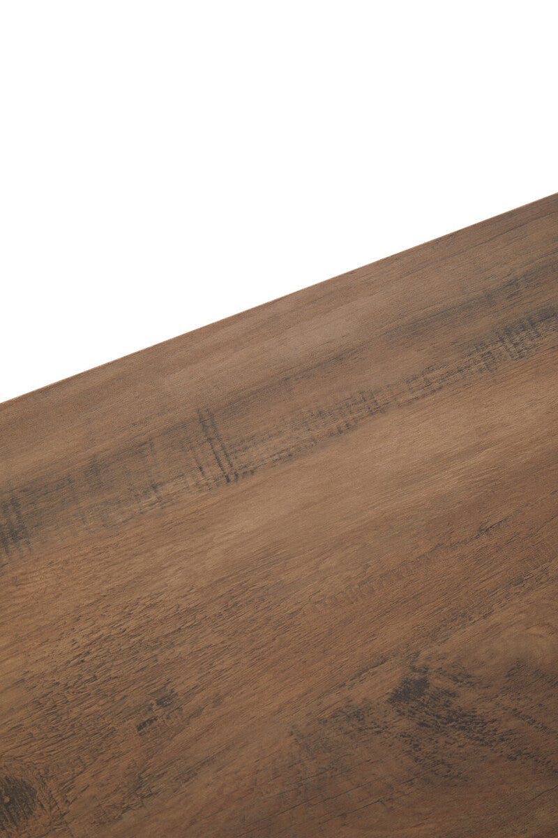 Close-up detail of the sideboard construction