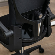 Black Ergonomic Office Chair With Mesh Back Lumbar Support And Adjustable Headrest
