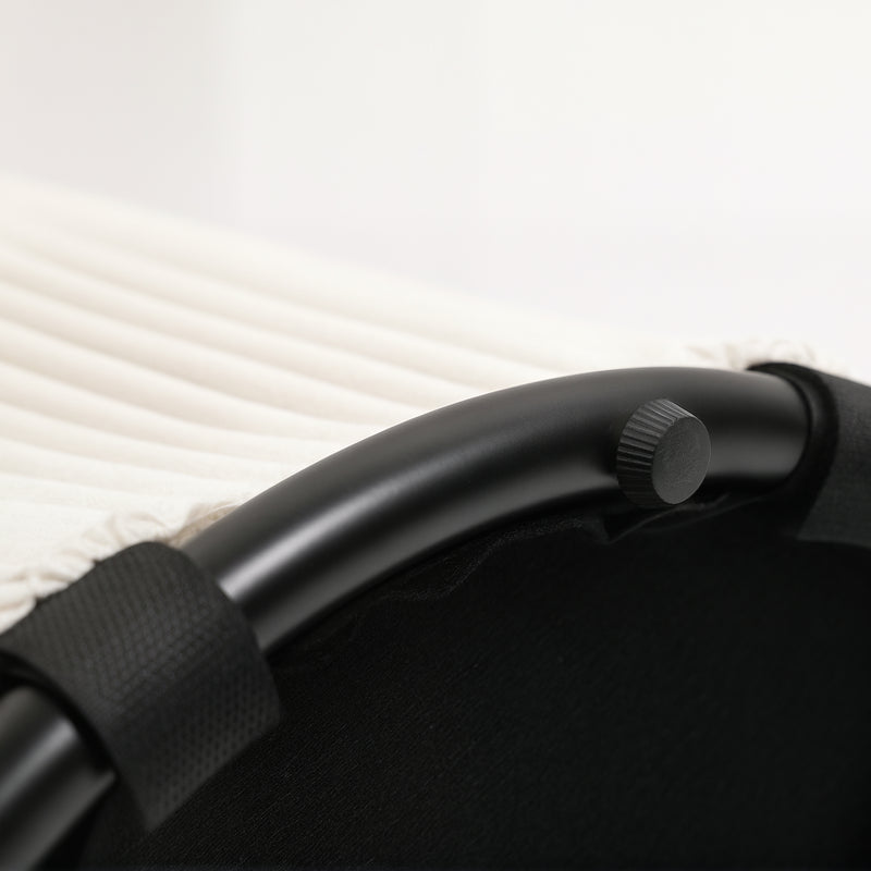 Beige 40cm Round Corduroy Storage Ottoman with Removable Lid and Legs for Living Room or Bedroom by HOMCOM