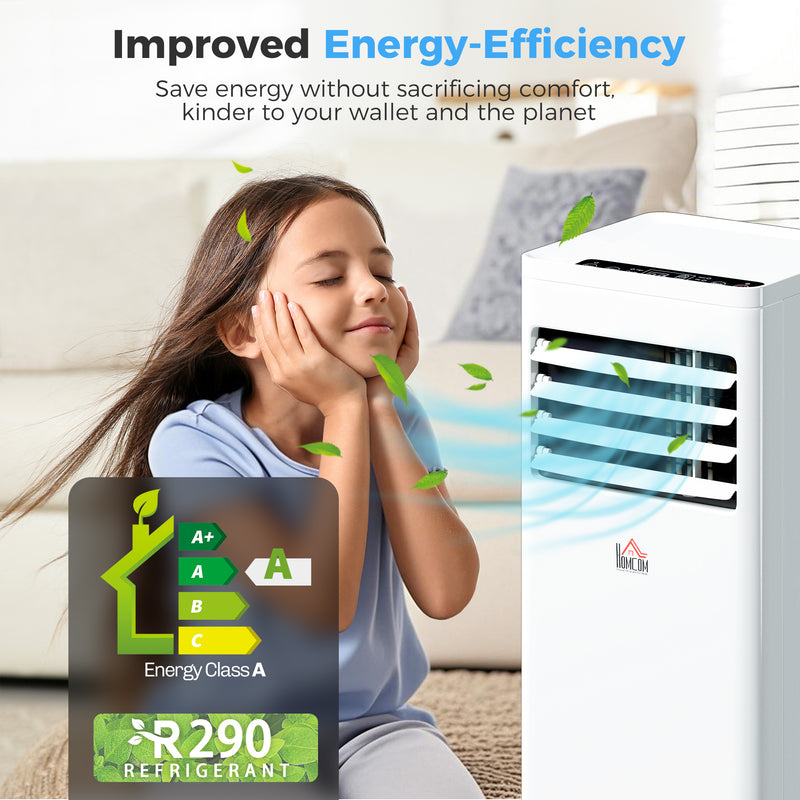 Portable Air Conditioner for Small Rooms with Quiet Cooling and Dehumidifier White