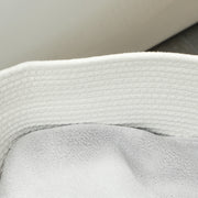 88L Cotton Rope Laundry Basket With Carry Handles For Clothes Storage, Cream White