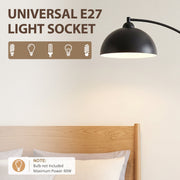 Close-up of the shade with text on the E27 socket, bulb not included, 40W maximum
