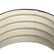 Set of 2 Metal Raised Garden Beds With Safety Edging For Vegetables and Flowers Cream White AOSOM