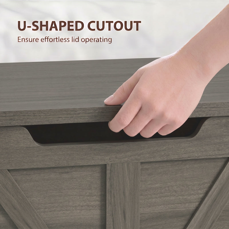 Storage Bench with 100L Hidden Compartment and Seat for Hallway or Bedroom
