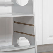 Grey Toddler Kitchen Step Stool With Adjustable Platform For Safe Independent Standing