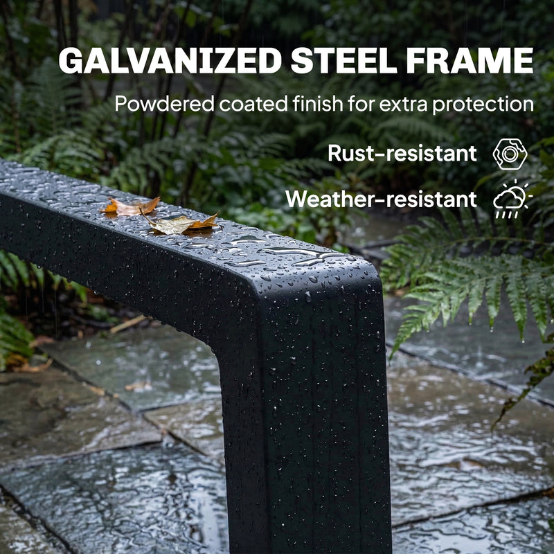 Adjustable Garden Sun Loungers Set with Full Leg Support and Quick Dry Mesh, Dark Grey