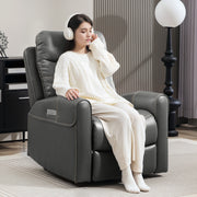 Charcoal Grey Power Lift Recliner Chair for Elderly with USB Ports and Remote Control by HOMCOM
