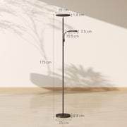 Black Mother and Child Floor Lamp With Remote Control And Adjustable Brightness Settings AOSOM