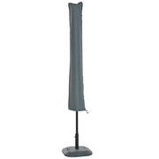 Waterproof Garden Parasol Cover for Year Round Protection Fits Most Outdoor Umbrellas Grey Outsunny