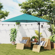 Cantilever Garden Parasol With Adjustable Tilt For Outdoor Shade Protection Outsunny
