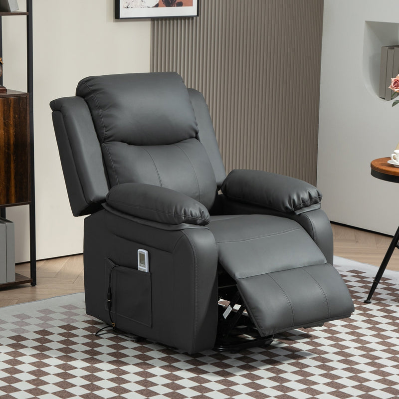 Electric Riser Recliner Chair Dark Grey - detail 3