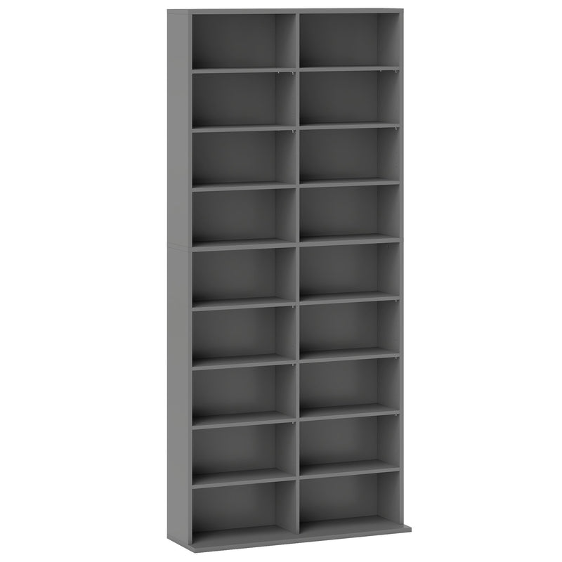 Tall Media Storage Unit Grey - image 1