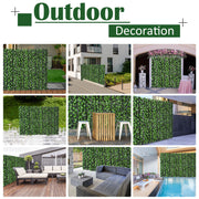 Artificial Leaf Privacy Fence Panel 3M x 1M for Garden or Balcony Decoration Green
