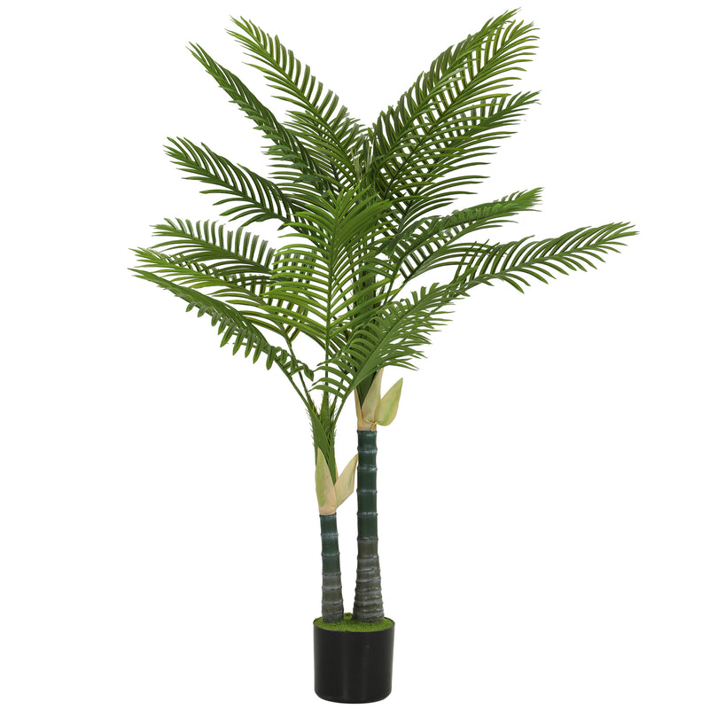 Artificial Palm Tree 150cm for Indoor Corners No Maintenance with Weighted Pot Green