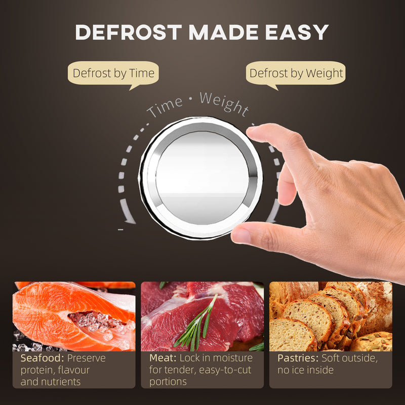 23L 800W Digital Solo Microwave with 5 Power Levels and Auto Cook Menus by HOMCOM