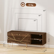 Modern 130cm TV Stand Cabinet for up to 60 Inch TV with Adjustable Shelves by HOMCOM