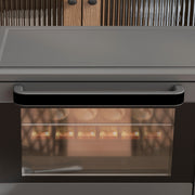 21L Mini Countertop Oven with Adjustable Temperature for Fast Cooking Grey