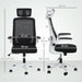 Black Adjustable Swivel Office Chair with Padded Seat by HOMCOM