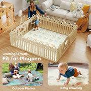 AIYAPLAY Foldable Double-Sided Baby Play Mat, for Toddlers, Bedrooms, Nurseries, Playrooms AOSOM