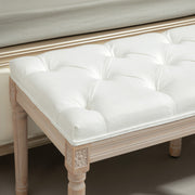 Vintage French Style Bed End Bench Cream White by HOMCOM