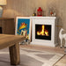 White Bioethanol Fireplace Heater With Mantelpiece by HOMCOM