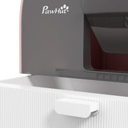 Covered Cat Litter Box with Scoop Filter and Flap Door for Odour Control, Pink