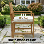 4 Piece Garden Furniture Set with Cushions for Relaxed Outdoor Seating Natural Cream Outsunny