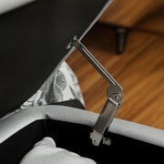 Linen Look Storage Ottoman Bench With Padded Seat And Hidden Compartment Light Grey