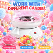 Machine used with flossing sugar, hard candy and rock sugar