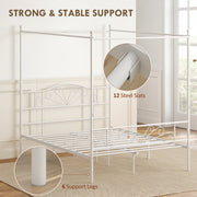 Close-up showing the 12 steel slats and 6 support legs