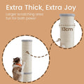 Close-up of the Feandrea cat scratching post showing the 13 cm thick sisal-wrapped post