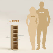 Size guide comparing the 88.5 cm towers with adult figures