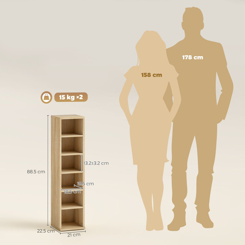 Size guide comparing the 88.5 cm towers with adult figures
