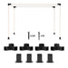 DIY Pergola Kit with 3-Way Corner Brackets and Post Base for 4x4 Timber Includes Screws by Outsunny