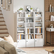 6 Tier Tall Bookcase Shelving Unit For Home Office Storage Display, White AOSOM